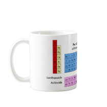 Periodic table of the elements - mug