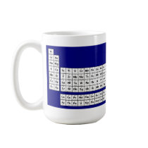 Periodic Table of the Elements Mug - Blue