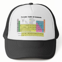 Periodic Table of the Elements Trucker Cap hats by lelandashtray Periodic Table of the Elements Trucker Cap hats