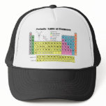 Periodic Table of the Elements Trucker Cap hats