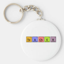 Periodic Table Teacher Appreciation Key Chain