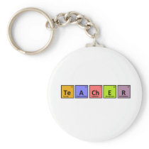 Periodic Table Teacher Appreciation Key Chain