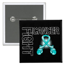 Peritoneal Cancer Fight Boxing Gloves Buttons