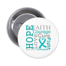 Peritoneal Cancer Hope Faith Motto Pin