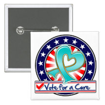 Peritoneal Cancer Vote For a Cure Buttons