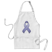 Periwinkle Awareness Ribbon Apron by jamieco Periwinkle Awareness Ribbon Apron