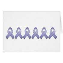 Periwinkle Awareness Ribbon Card cards