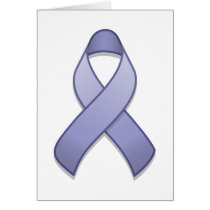 Periwinkle Awareness Ribbon Card cards