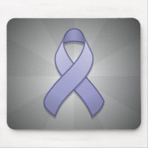 Periwinkle Awareness Ribbon Mousepad