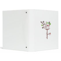 Periwinkle Blossoms Raw Food Vinyl Binder
