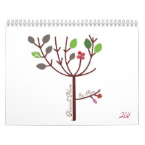 Periwinkle Blossoms Raw Food Calendar