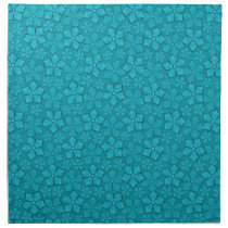 Periwinkle blue floral design napkin