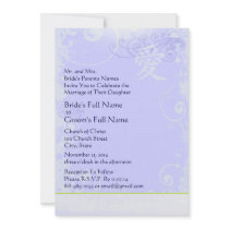 Periwinkle Blue Kanji Love Swirl Wedding Invitatio invitations