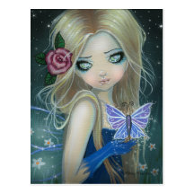 Periwinkle Butterfly Fairy Postcard