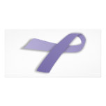 Periwinkle Cancer and Political Statement Ribbon Picture Card