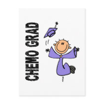 Periwinkle CHEMO GRAD 1 (Stomach Cancer) postcards by awarenessgifts Periwinkle CHEMO GRAD 1 (Stomach Cancer) postcards
