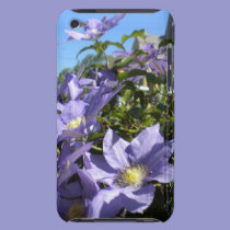 Periwinkle Clematis iPod Touch Case casemate cases