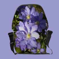 Periwinkle Clematis Rickshaw Messenger Bag messenger bags