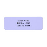 Periwinkle Custom Return Address Labels