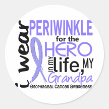 Periwinkle For Hero 2 Grandpa Esophageal Cancer Sticker