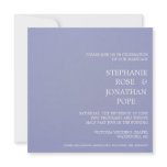 Periwinkle Pattern wedding invitation