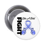 Periwinkle Ribbon Fight Like A Girl buttons