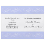 Periwinkle Wedding Programs flyers
