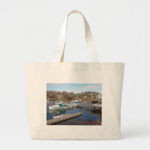 Perkins Cove, Ogunquit, Maine Canvas Bag