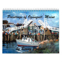 Perkins Cove, Ogunquit, Maine Wall Calender Calendars