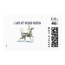 Perky Hairless Chinese Crested Dog Postage
