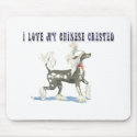 Perky Hairless Chinese Crested Gift Items mousepads