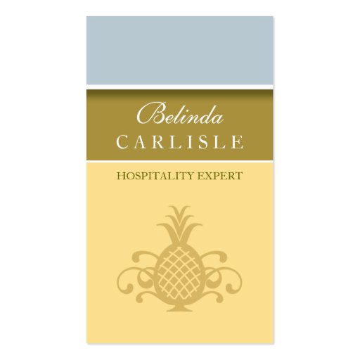 Perky Pineapple Biz Card (Yellow) Business Card