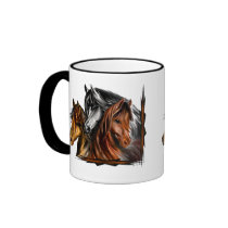 PerliPrints3Horsesz mugs by PerliPrints PerliPrints3Horsesz mugs