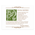 Permaculture - A Definition (1) Postcard