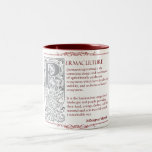 Permaculture - A Definition (1) Red & Gray Mug
