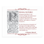 Permaculture - A Definition (1) Red & Gray Post Card