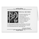 Permaculture - A Definition (2) Card