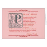 Permaculture - A Definition (3) - Red & Gray Card