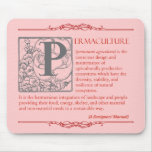 Permaculture - A Definition (3) - Red & Gray Mousepad