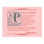 Permaculture - A Definition (3) - Red & Gray Post Card