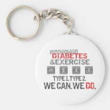 Permian Basin Diabetes & Exercise Keychain