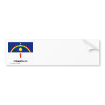 Pernambuco, Brazil Flag bumper stickers