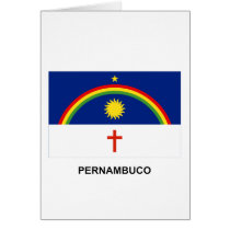 Pernambuco, Brazil Flag Card