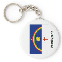 Pernambuco, Brazil Flag Key Chain