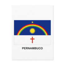 Pernambuco, Brazil Flag postcards by Vexillophile Pernambuco, Brazil Flag postcards
