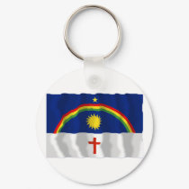 Pernambuco, Brazil Waving Flag keychains