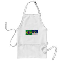 Pernambuco & Brazil Waving Flags aprons