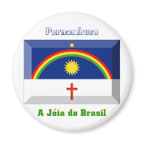Pernambuco Flag Gem magnets by Vexillophile Pernambuco Flag Gem magnets
