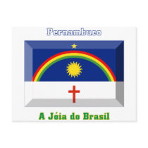 Pernambuco Flag Gem postcards by Vexillophile Pernambuco Flag Gem postcards