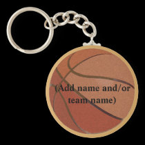 Peronalized Basketball Keychain